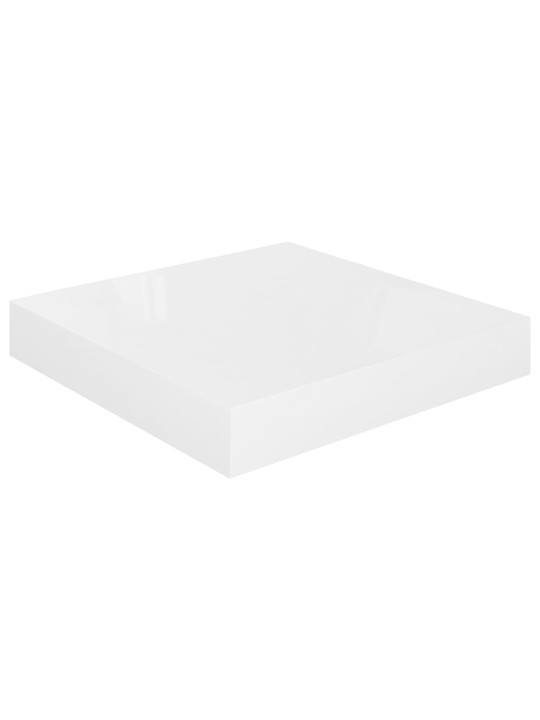 Sienas plaukts, spīdīgi balts, 23x23,5x3,8 cm, mdf