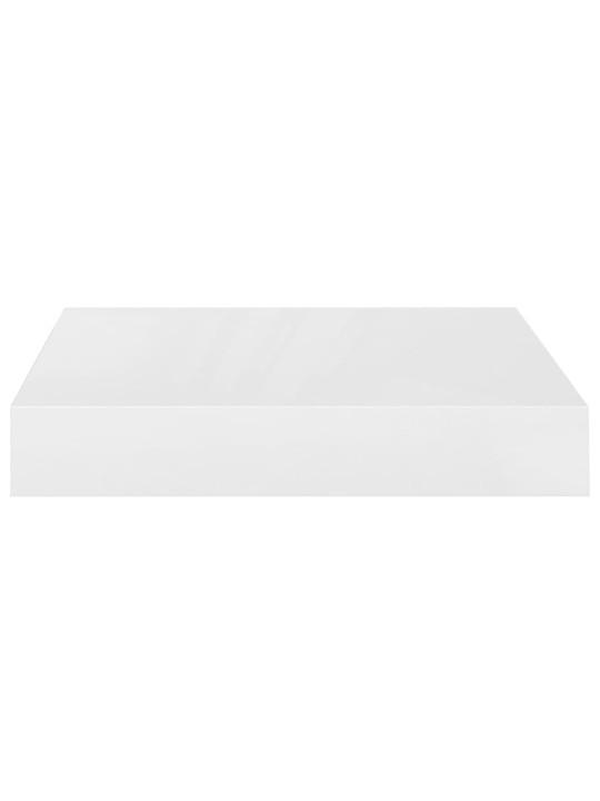 Sienas plaukts, spīdīgi balts, 23x23,5x3,8 cm, mdf