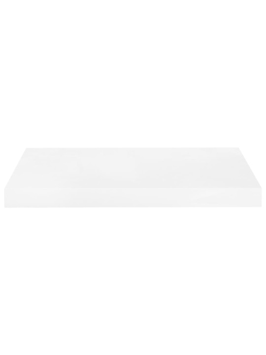 Sienas plaukts, spīdīgi balts, 50x23x3,8 cm, mdf