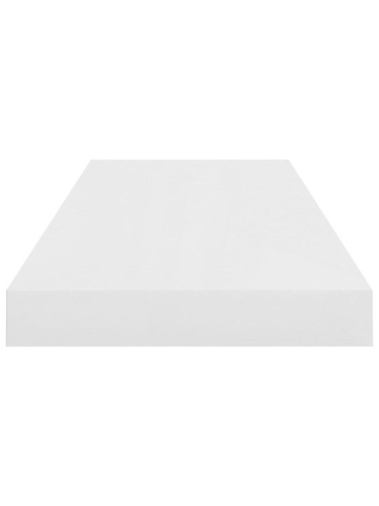 Sienas plaukts, spīdīgi balts, 60x23,5x3,8 cm, mdf
