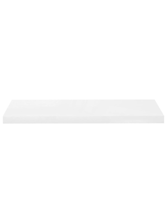 Sienas plaukts, spīdīgi balts, 80x23,5x3,8 cm, mdf