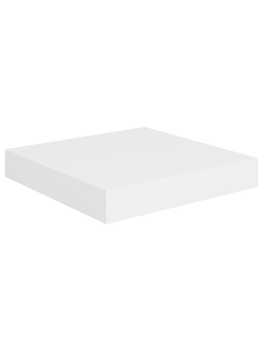 Sienas plaukti, 2 gab., balti, 23x23,5x3,8 cm, mdf