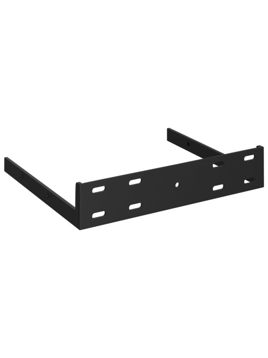 Sienas plaukti, 2 gab., balti, 23x23,5x3,8 cm, mdf