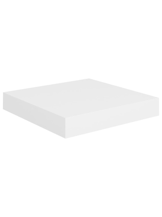 Sienas plaukti, 4 gab., balti, 23x23,5x3,8 cm, mdf