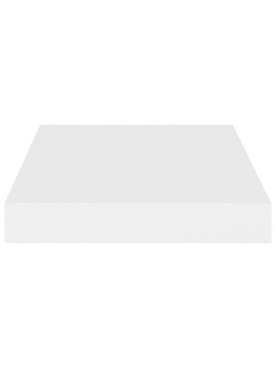 Sienas plaukti, 4 gab., balti, 23x23,5x3,8 cm, mdf