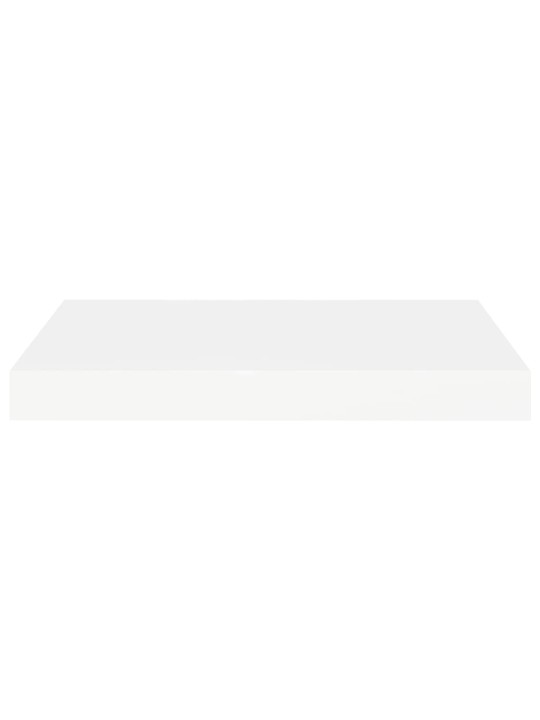 Sienas plaukti, 2 gab., balti, 40x23x3,8 cm, mdf