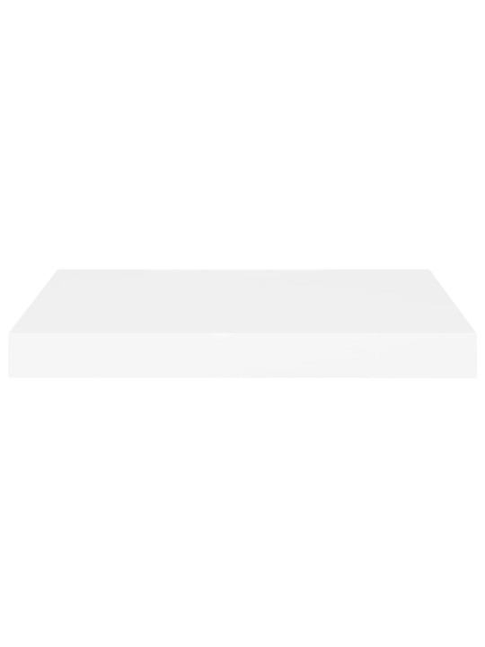 Sienas plaukti, 4 gab., balti, 40x23x3,8 cm, mdf