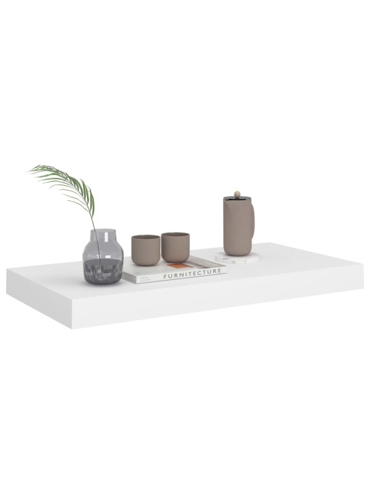 Sienas plaukti, 2 gab., balti, 50x23x3,8 cm, mdf