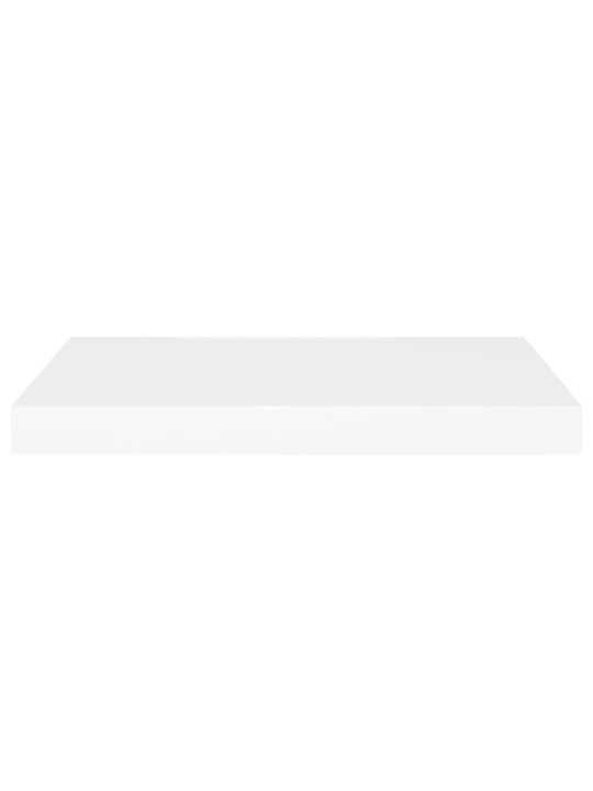 Sienas plaukti, 4 gab., balti, 60x23,5x3,8 cm, mdf