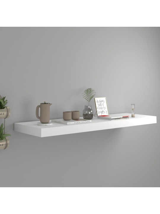 Sienas plaukts, balts, 80x23,5x3,8 cm, mdf