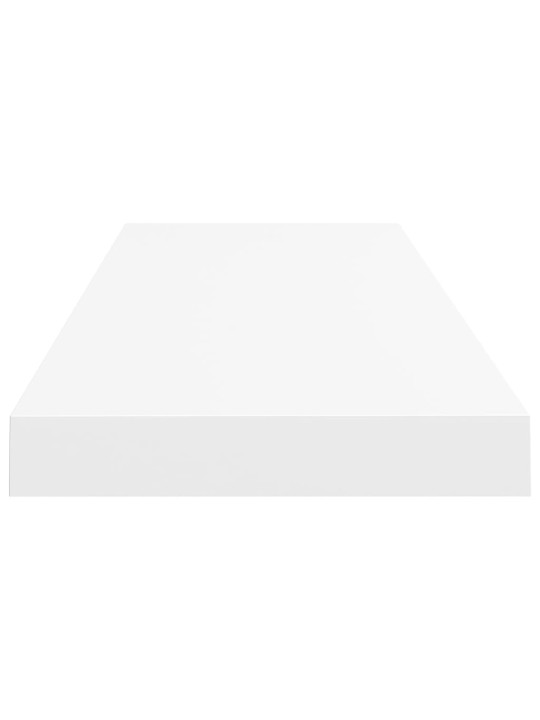 Sienas plaukti, 2 gab., balti, 80x23,5x3,8 cm, mdf