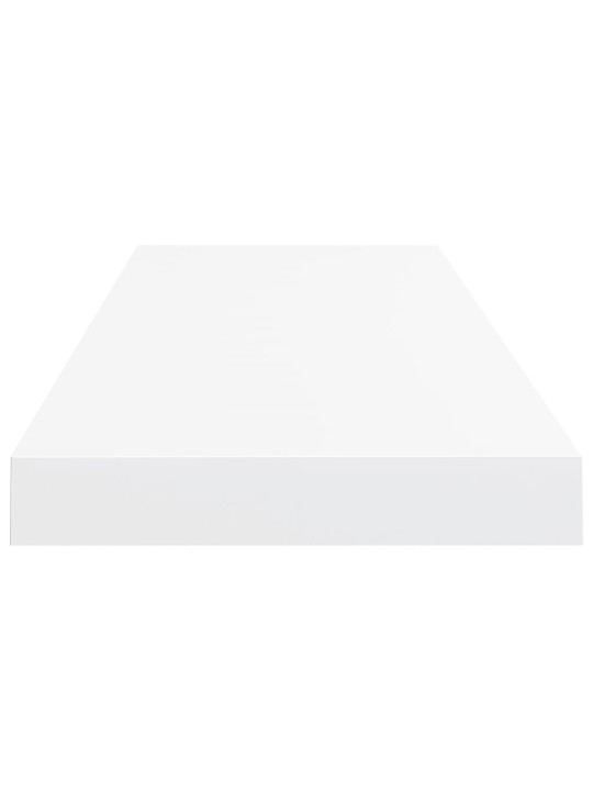 Sienas plaukti, 4 gab., balti, 80x23,5x3,8 cm, mdf
