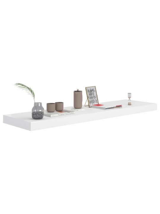 Sienas plaukti, 2 gab., balti, 90x23,5x3,8 cm, mdf