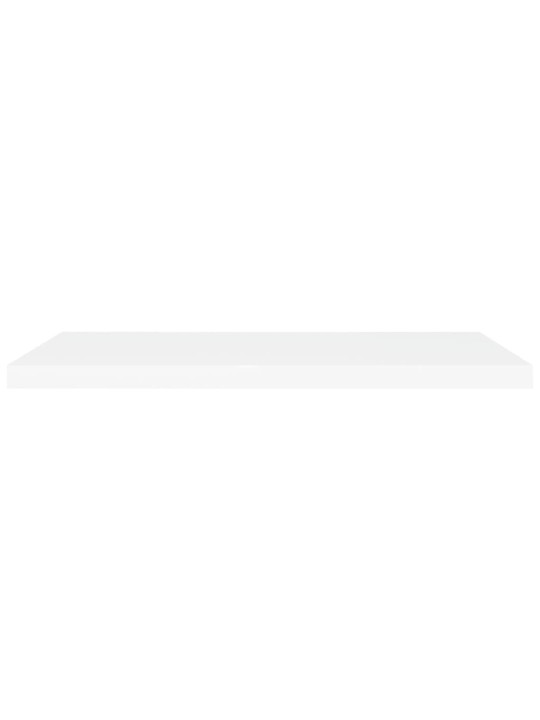 Sienas plaukti, 4 gab., balti, 90x23,5x3,8 cm, mdf