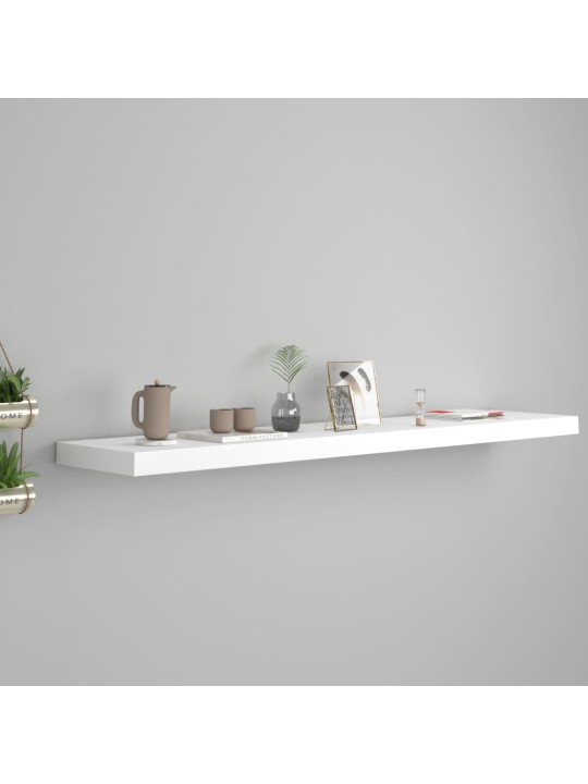 Sienas plaukts, balts, 120x23,5x3,8 cm, mdf