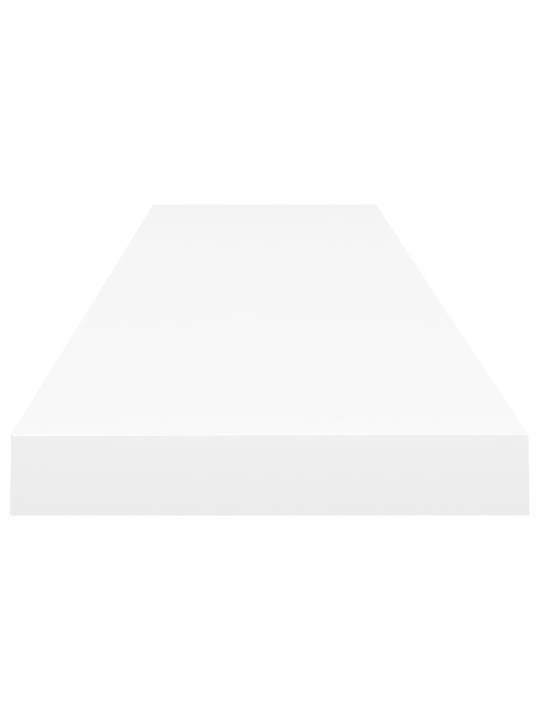 Sienas plaukti, 2 gab., balti, 120x23,5x3,8 cm, mdf