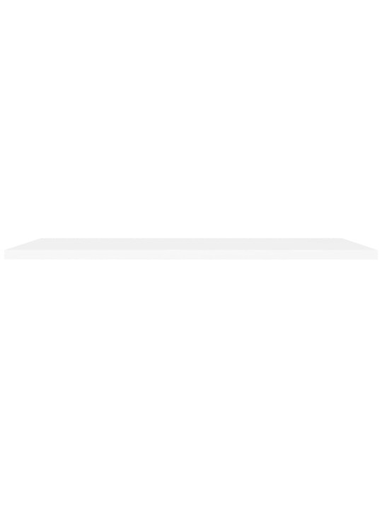 Sienas plaukti, 4 gab., balti, 120x23,5x3,8 cm, mdf