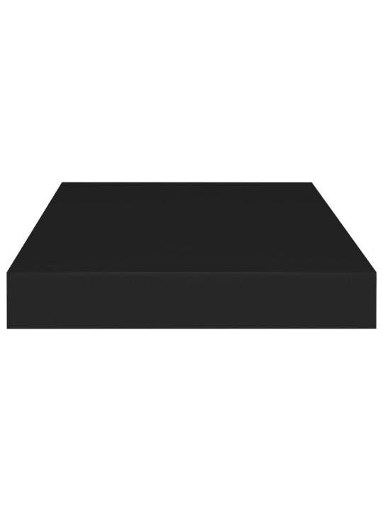 Sienas plaukts, melns, 40x23x3,8 cm, mdf