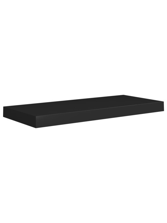 Sienas plaukts, melns, 60x23,5x3,8 cm, mdf