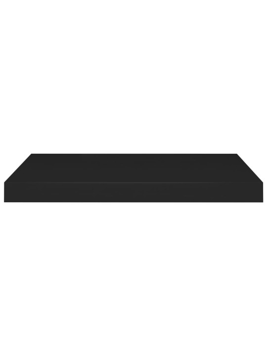 Sienas plaukts, melns, 60x23,5x3,8 cm, mdf