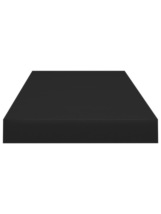 Sienas plaukts, melns, 60x23,5x3,8 cm, mdf