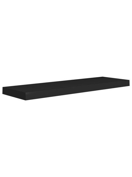 Sienas plaukts, melns, 80x23,5x3,8 cm, mdf