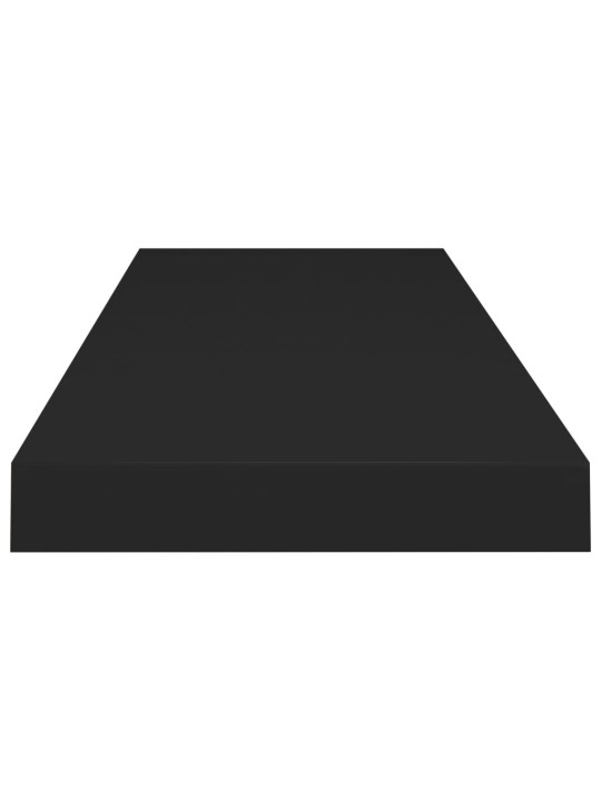 Sienas plaukts, melns, 80x23,5x3,8 cm, mdf