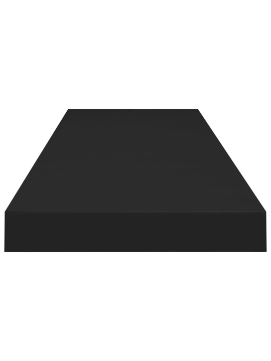 Sienas plaukts, melns, 90x23,5x3,8 cm, mdf