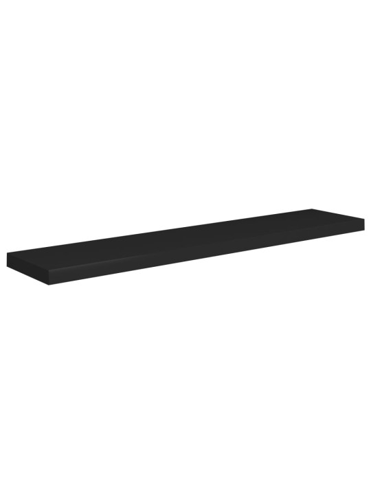 Sienas plaukts, melns, 120x23,5x3,8 cm, mdf