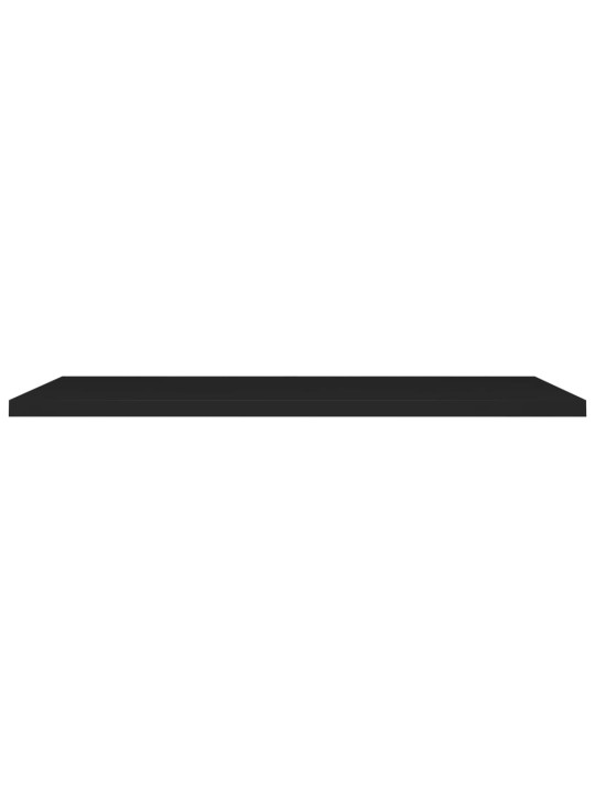 Sienas plaukts, melns, 120x23,5x3,8 cm, mdf