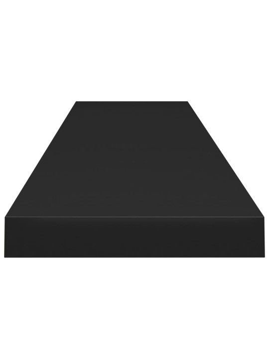 Sienas plaukts, melns, 120x23,5x3,8 cm, mdf