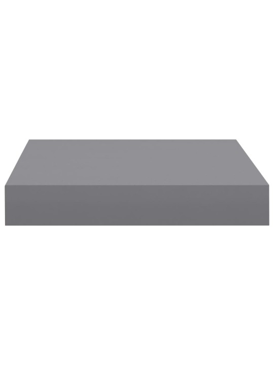 Sienas plaukts, pelēks, 23x23,5x3,8 cm, mdf