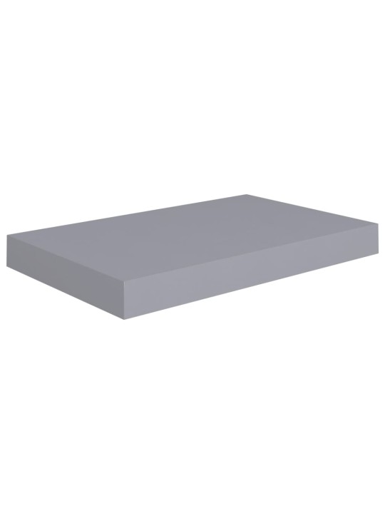 Sienas plaukti, 2 gab., pelēki, 40x23x3,8 cm, mdf