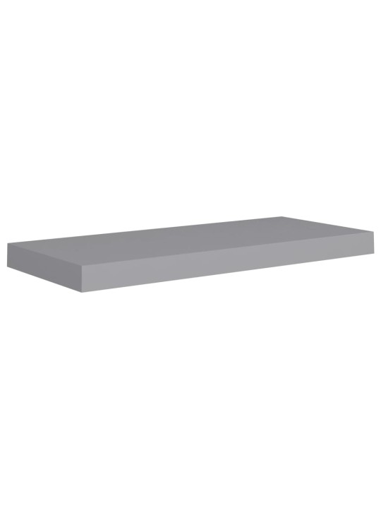 Sienas plaukti, 2 gab., pelēki, 60x23,5x3,8 cm, mdf