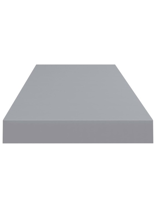Sienas plaukts, pelēks, 80x23,5x3,8 cm, mdf