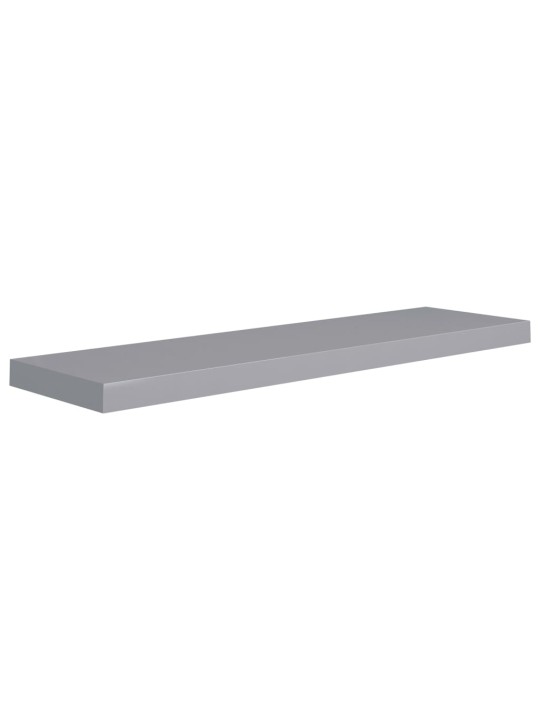 Sienas plaukts, pelēks, 90x23,5x3,8 cm, mdf