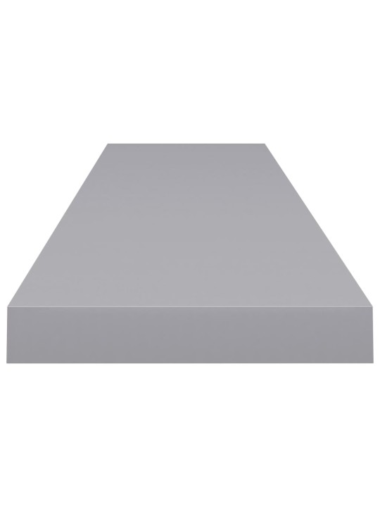 Sienas plaukts, pelēks, 120x23,5x3,8 cm, mdf