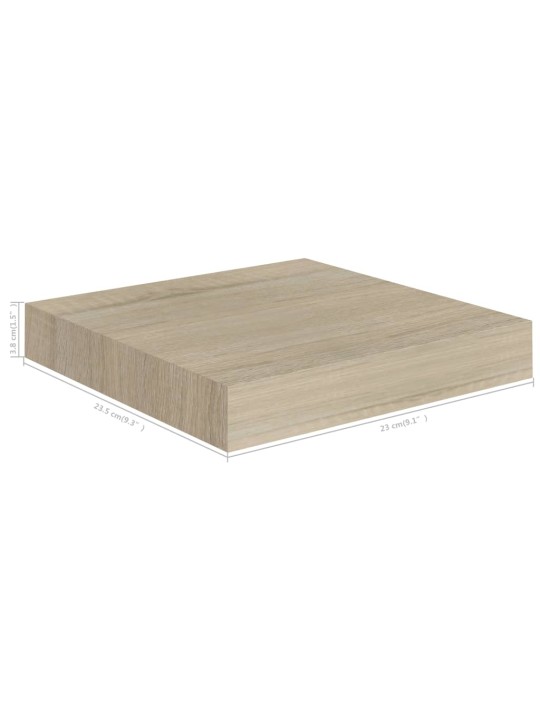 Sienas plaukts, ozolkoka krāsā, 23x23,5x3,8 cm, mdf