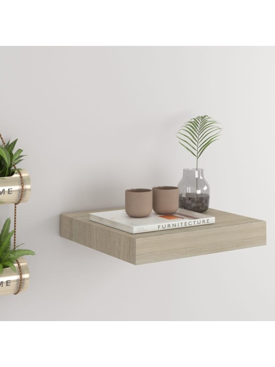 Sienas plaukts, ozolkoka krāsā, 23x23,5x3,8 cm, mdf