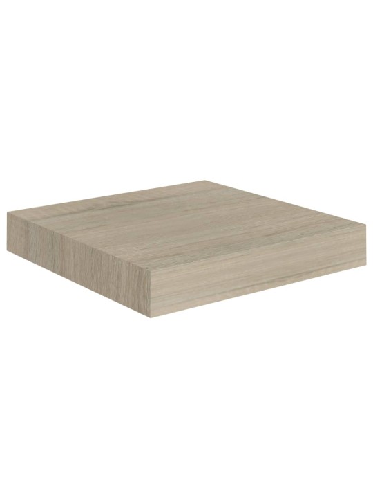 Sienas plaukti, 4 gab., ozolkoka krāsā, 23x23,5x3,8 cm, mdf