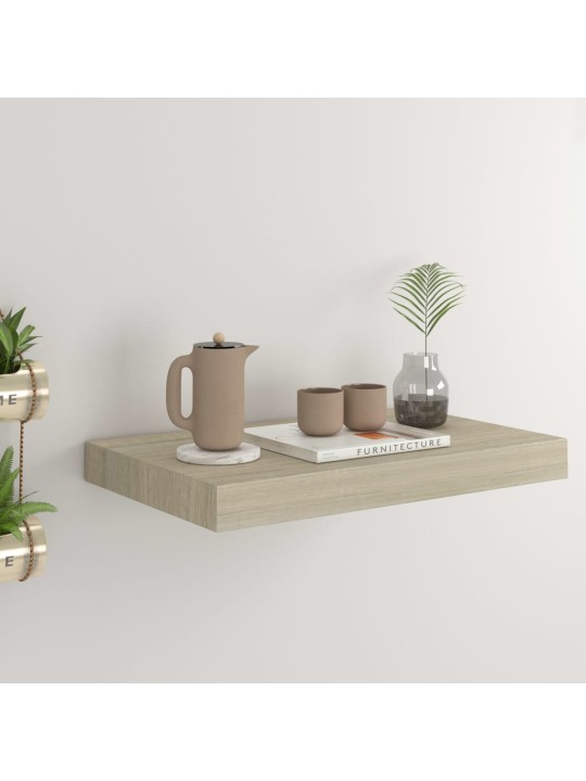 Sienas plaukts, ozolkoka krāsā, 40x23x3,8 cm, mdf