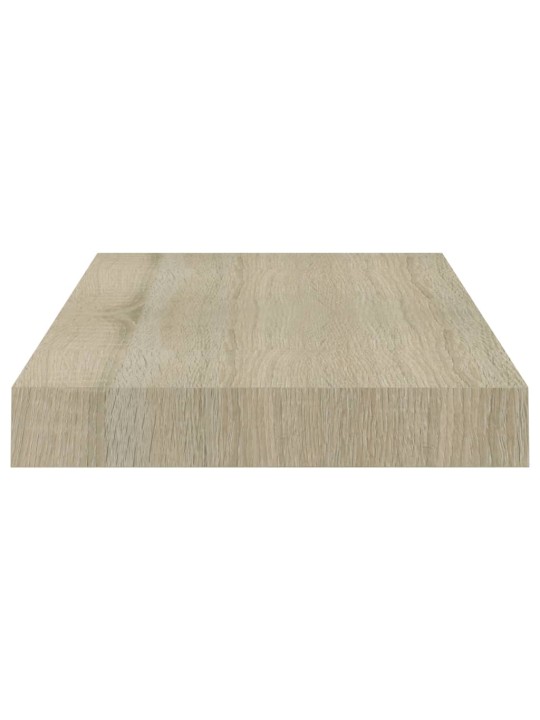 Sienas plaukti, 4 gab., ozolkoka krāsā, 40x23x3,8 cm, mdf
