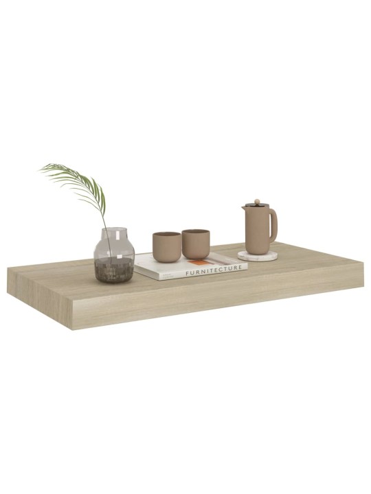 Sienas plaukts, ozolkoka krāsā, 50x23x3,8 cm, mdf