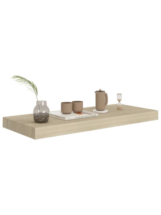 Sienas plaukts, ozolkoka krāsā, 60x23,5x3,8 cm, mdf