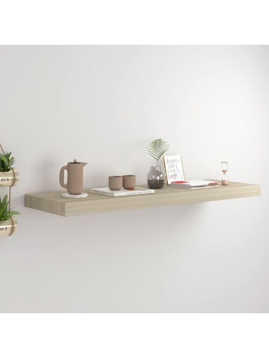 Sienas plaukts, ozolkoka krāsā, 80x23,5x3,8 cm, mdf