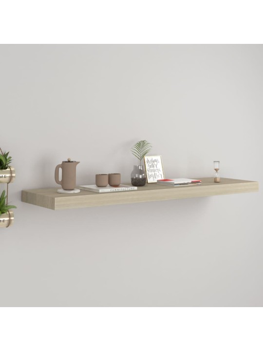 Sienas plaukts, ozolkoka krāsā, 90x23,5x3,8 cm, mdf