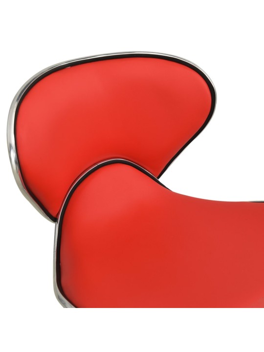 Salona krēsls, sarkana mākslīgā āda