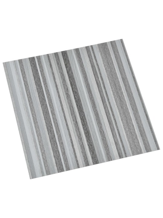 Grīdas flīzes, 55 gab., pašlīmējošas, 5,11 m², pvc, pelēkas
