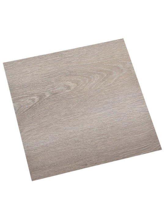 Grīdas flīzes, 55 gb., pašlīmējošas, 5,11 m², pvc, pelēkbrūnas