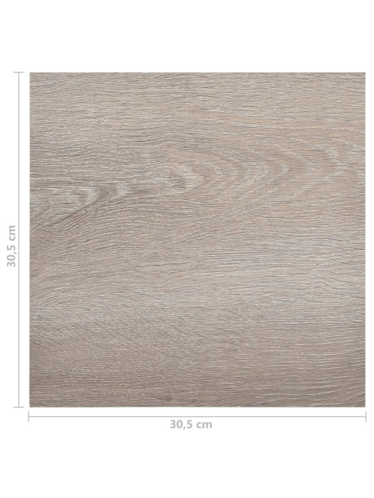 Grīdas flīzes, 55 gb., pašlīmējošas, 5,11 m², pvc, pelēkbrūnas